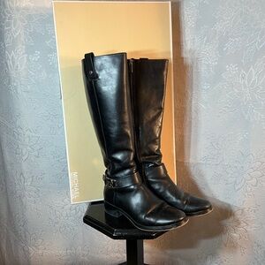 Michael Kors Charm Riding Boot black size 6.5